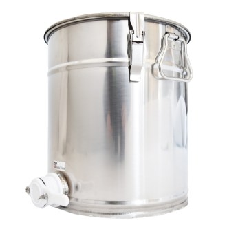 35 kg honey tank with plastic gate and sealing lid - Swiss Biene